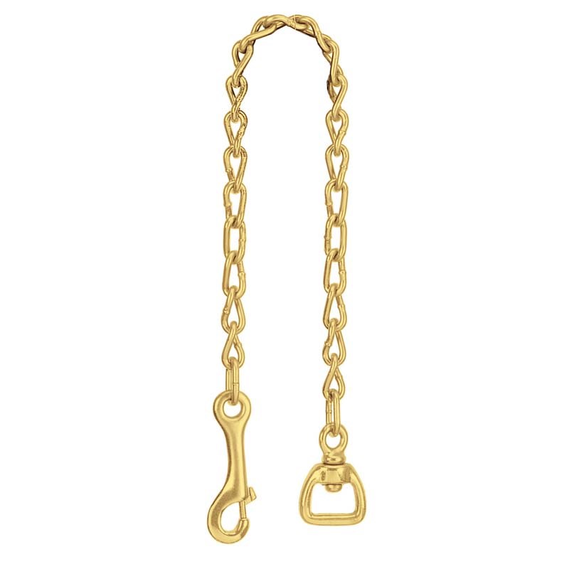 Weaver Leather #724 Lead Chain with 1-inch Swivel, Brass Plated, 24-inch