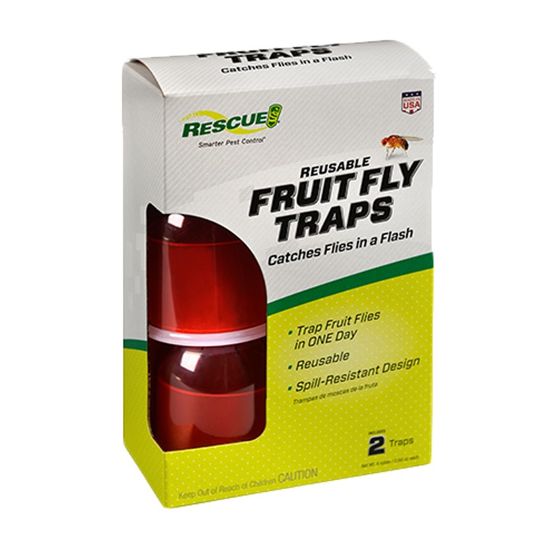 (2 Pack) Fruit Fly Trap for Home + Kitchen with Natural Essential Oils