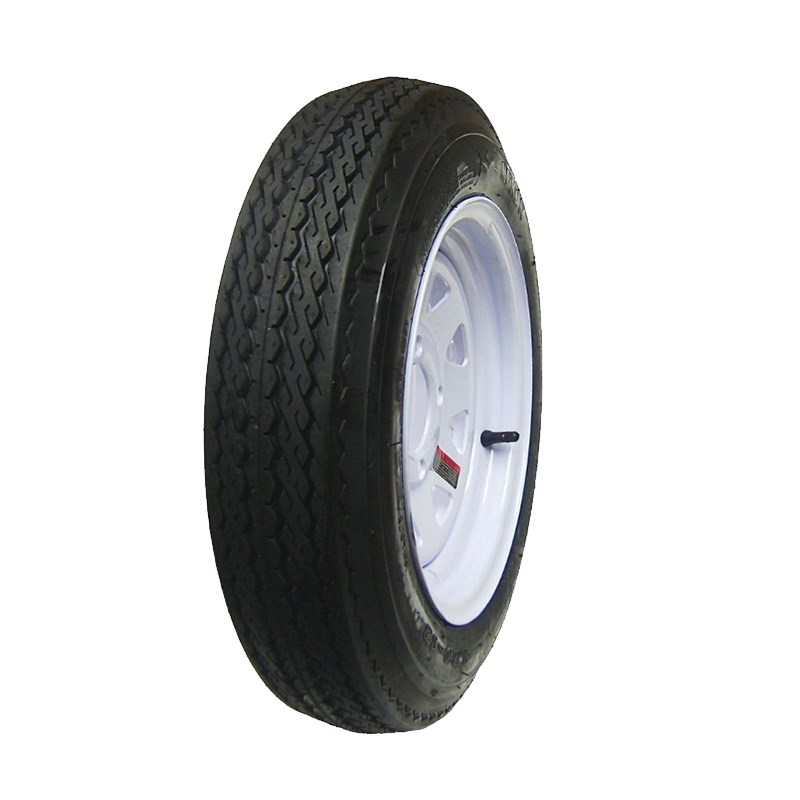 Hi-Run 4 Hole Tire and Wheel Assembly, 4.8 in x 12 in