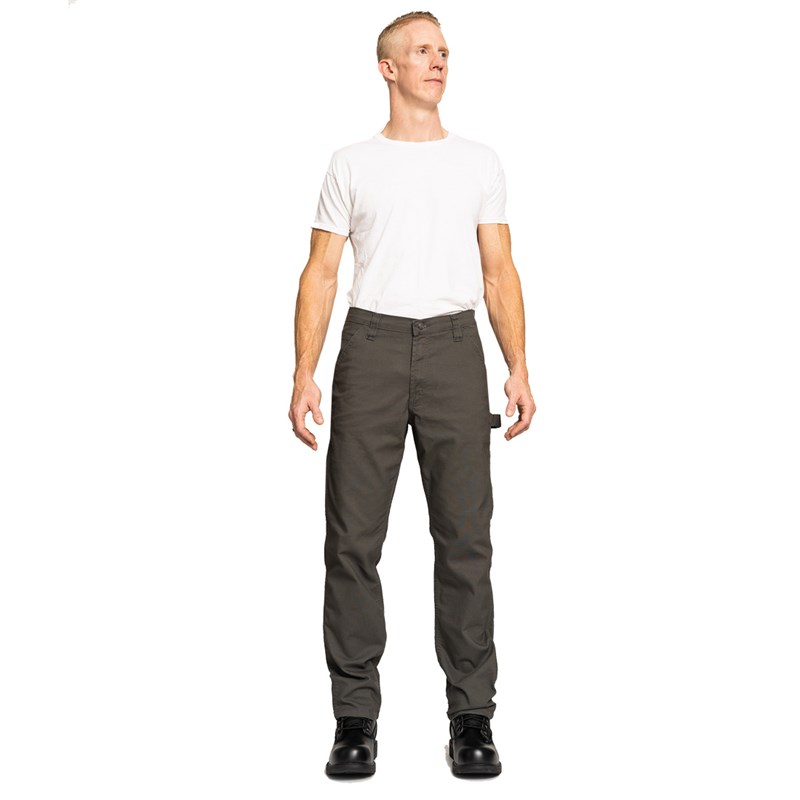 Real Ranch Men's Canvas Pants- Grey, 36 x 36