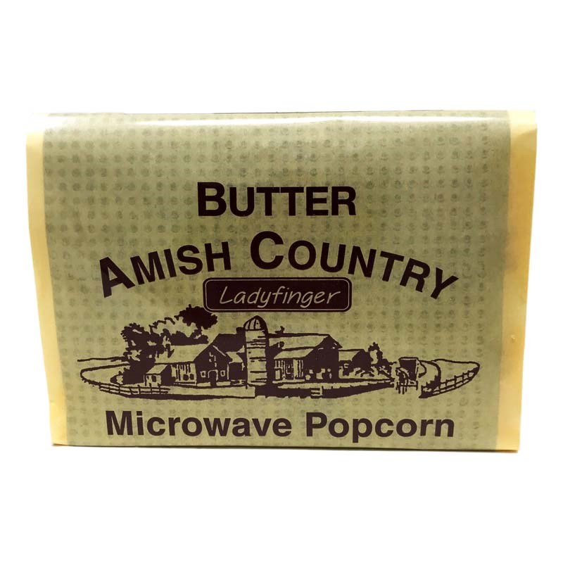 Amish Country Ladyfinger Butter Microwave Popcon, 3.5 oz