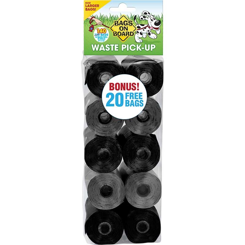 Bags on Board Neutral Dog Waste Bag Refills, 140 bags