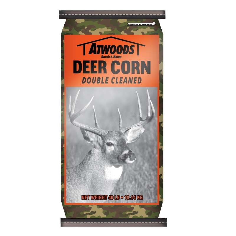 Atwoods Unflavored Deer Corn, 40 LB