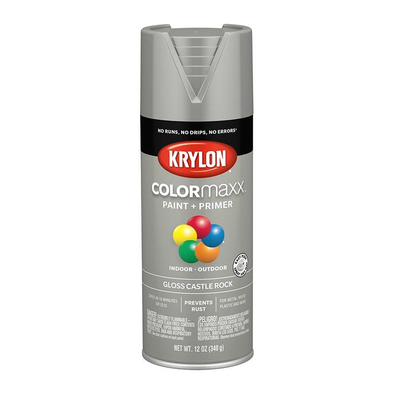 Krylon COLORmaxx Spray Paint Gloss Castle Rock 12oz
