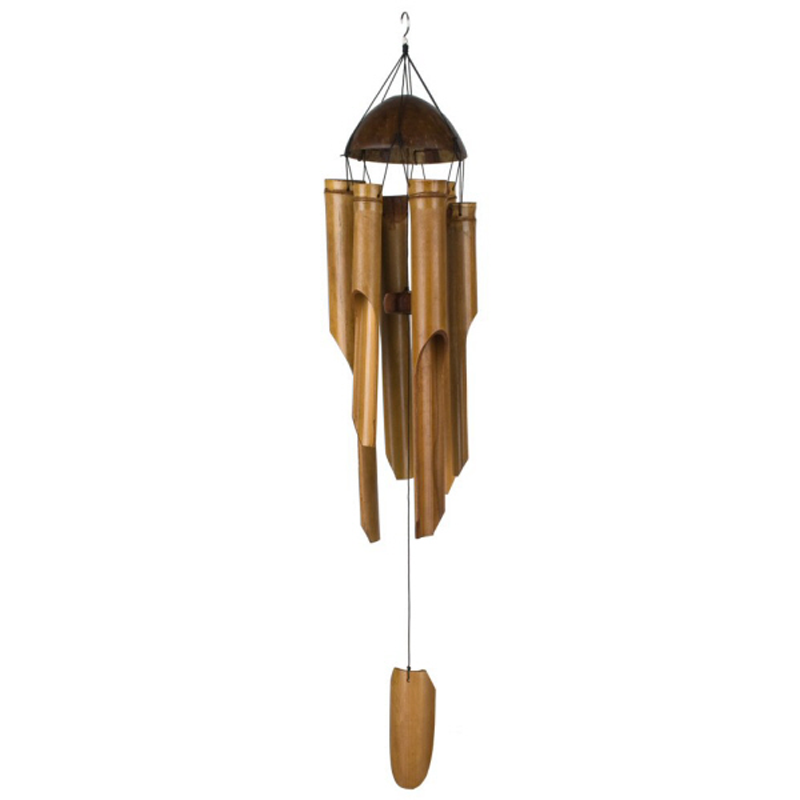 Woodstock Chimes Large Half Coconut Bamboo Chime