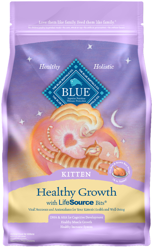 Blue Buffalo Blue Healthy Growth Kitten Chicken and Brown Rice Recipe, 3 lbs