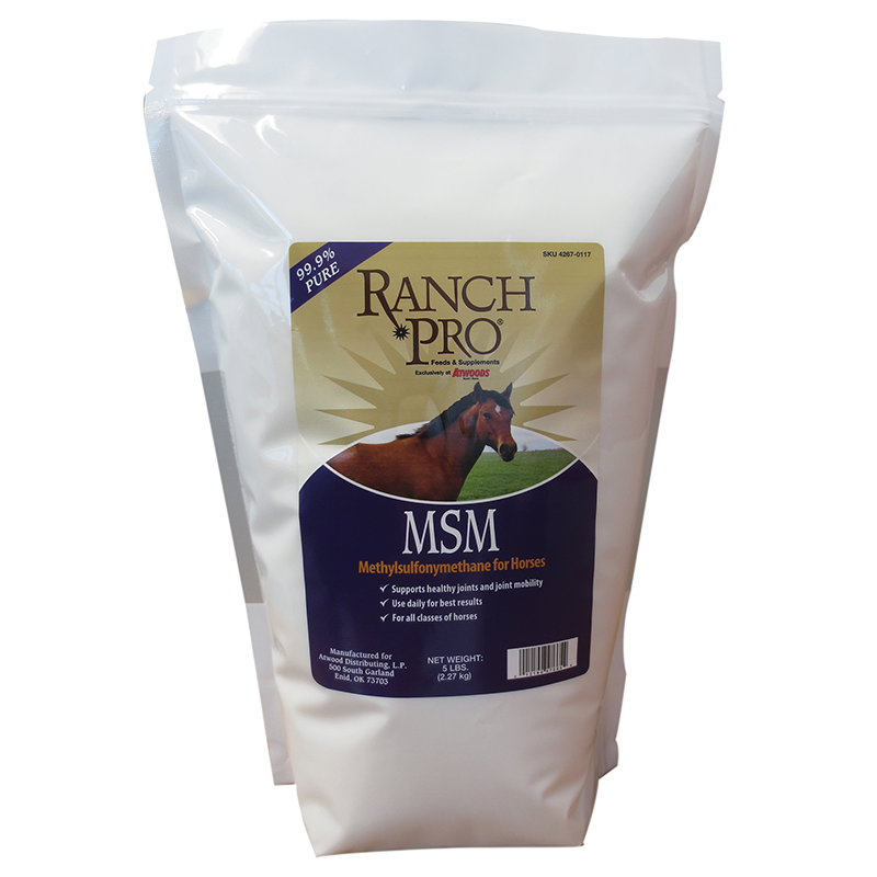 Ranch Pro MSM Methylsulfonymethane for Horses, 5lbs