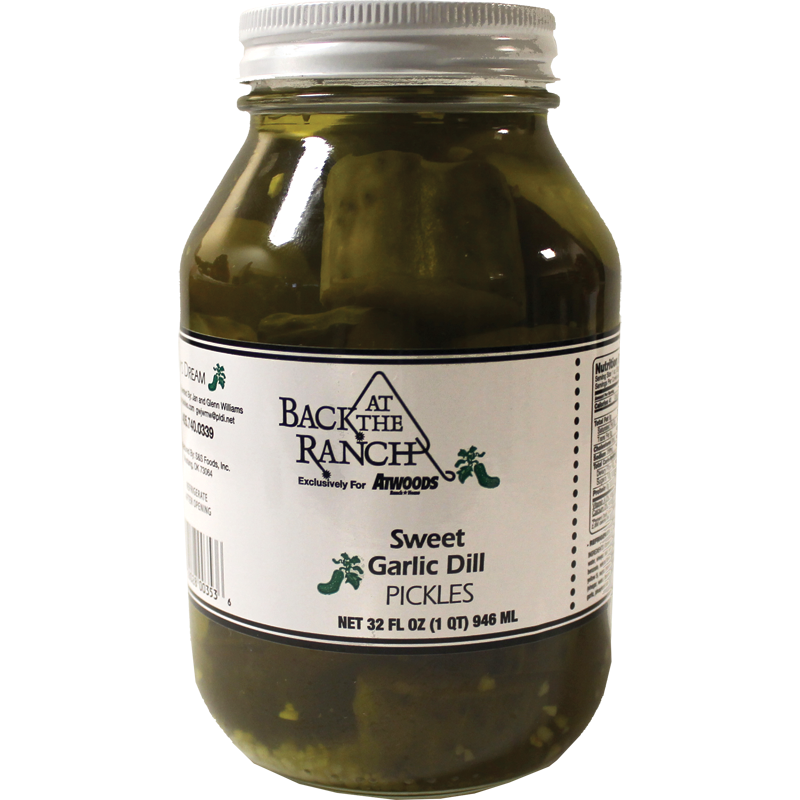 Back at the Ranch Sweet Garlic Dill Pickles