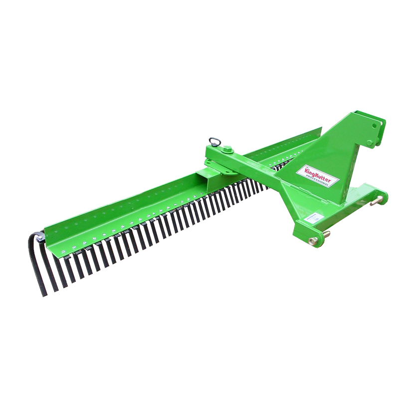 King Kutter 7-ft 42-Tine Professional Landscape Rake